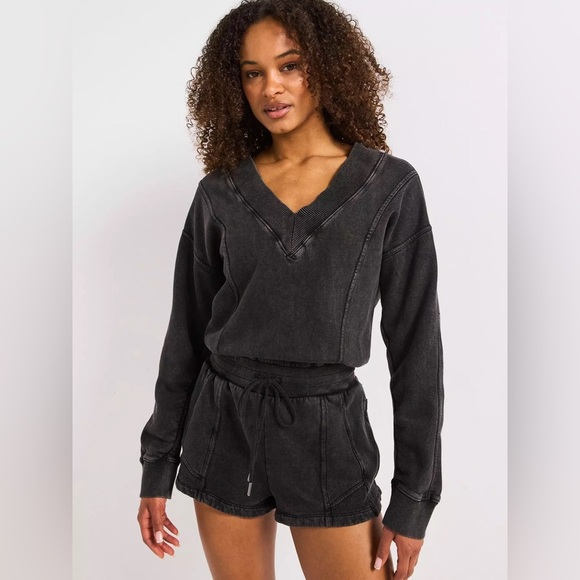New Free People FP Movement Women's Intercept Romper size L - Picture 2 of 14